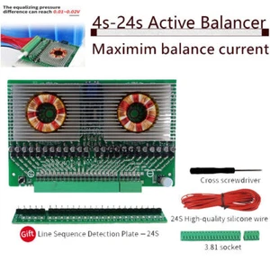 12A Active Equalizer Balancer For 4-13S/4-24S BMS Lifepo4/ Li-ion 5A Battery - Picture 1 of 16
