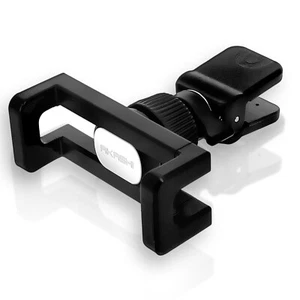 Support Voiture Universel Fixation Grille Smartphone Rotation 360° Akashi - Noir - Photo 1/5