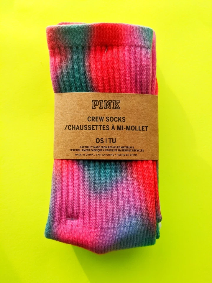 Victoria's Secret ROSA Calcetines Crew - Juego de 2 pares de regalo Foto 1 de 4