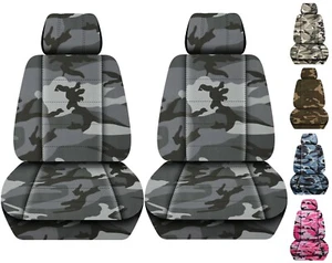 Front set car seat covers fits 2012-2020 Nissan NV 1500/2500/3500 Camouflage - Picture 1 of 6