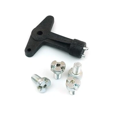 Tapa central de rueda de aleación 13 mm tornillos de perno de bloqueo con llave 90495549 para Opel Foto 1 de 4