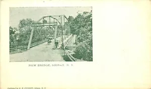 NEW BRIDGE, um 1905, SIDNEY, NEW YORK, ALTE POSTKARTE - Bild 1 von 2