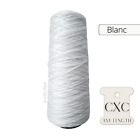 CXC BLANC WHITE COTTON CROSS STITCH EMBROIDERY THREAD FULL CONE 850 METERS 250G