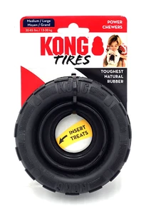 KONG Extreme Tire Traxx Power Chewer Treat Stuffable Fetch & Chew Dog Toy 4.5" - Picture 1 of 9