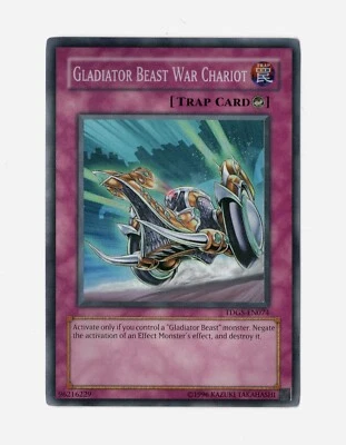 Yu-Gi-Oh! Gladiator Beast War Chariot TDGS-EN074 Super Rare Unlimited NM/M - Image 1 of 2