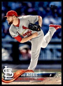 2018 TOPPS BUD NORRIS ST. LOUIS CARDINALS #686