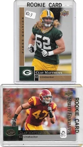 LOTE PREMIUM CLAY MATTHEWS: 2 NOVATOS, MÁS 35 CARTAS COMO NUEVAS TODAS DIFERENTES - Imagen 1 de 1
