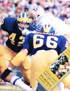 PROGRAMMA CALCIO MICHIGAN WOLVERINES VS PURDUE 9 NOVEMBRE 1985 - Foto 1 di 2