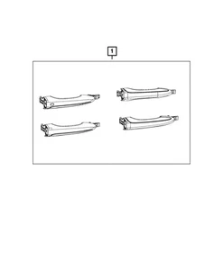 Genuine Mopar Door Applique Kit 82214699 - Picture 1 of 3