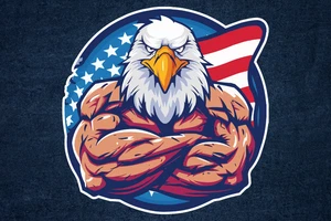 Eagle Bald Head American F Decal Sticker Laptop,Wall,Bumper Etc,6yLamina+ Free S - Picture 1 of 3