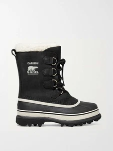 SOREL Men’s Caribou waterproof nubuck and rubber boots size 10 - Picture 1 of 11