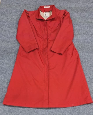 Gabardina Misty Harbor para mujer roja talla 14 regular chaqueta larga impermeable hecha en EE. UU. Foto 1 de 4