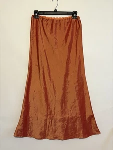 Samsara Rock 90er Y2K Orange Herbst Maxi Hippie Festival Boho Vintage L XL - Bild 1 von 7