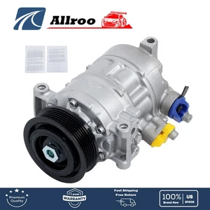 A/C AC Compressor w/ Clutch For Audi A4 allroad A4 Quattro A6 Quattro Q7 2.0L L4 - Picture 1 of 14