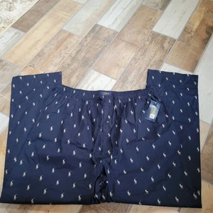 NWT Polo Ralph Lauren Men’s All Over Pony Pajama Pants Navy Size 1X-large NEW - Picture 1 of 2