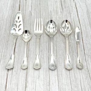 6-teiliges Hostess Set 1847 Rogers ROYAL SHELL International Silberteller Korea - Bild 1 von 18