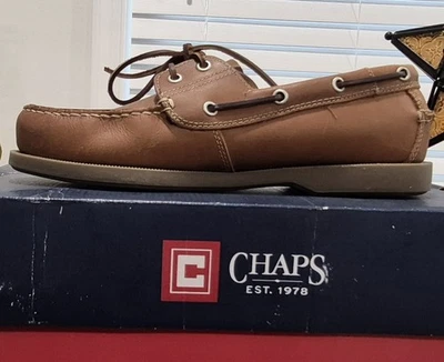 New Men's Chaps Casual Dress Shoes #96-23832 Sandiago Tan Size 9.5  - Image 1 of 4