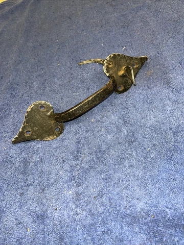 Vintage  Heart Shape Thumb Latch Barn Gate Handle Cover