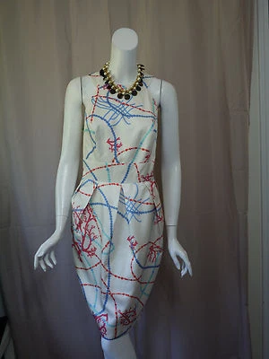 J McLaughlin 100% Silk Print Sleeve Dress size 10/M Excellent - Image 1 of 4