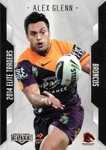 ✺New✺ 2014 BRISBANE BRONCOS NRL Card ALEX GLENN Elite