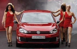 2006 NEW Matchbox Volkswagon Golf V GTI Red VW MBX Metal #1 - Bild 1 von 2