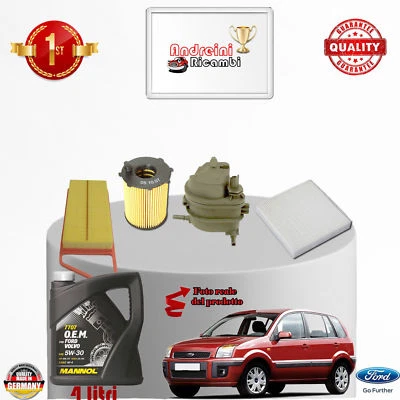 TAGLIANDO FILTRI + OLIO FORD FUSION 1.4 TDCI 50KW 68CV DAL 2009 -> 2012