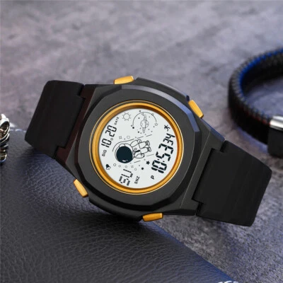 SKMEI Hombres Moda Silicona Marca Luz LED Digital Exterior Cuarzo Relojes de Pulsera Foto 1 de 4
