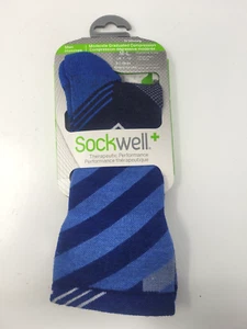 Lana merino de compresión moderada para hombre Sockwell Cyclone Crew azul marino talla M/L - Imagen 1 de 3