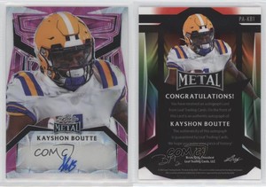 2023 Leaf Metal Portrait Pink Kaleidoscope /3 Kayshon Boutte Rookie Auto RC
