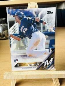 KEON BROXTON MILWAUKEE BREWERS 2016 TOPPS BASEBALL CARD #364 S2 ROOKIE RC - Picture 1 of 2