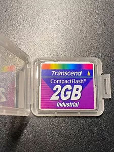 2GB Transcend Industrial CF CompactFlash Memory Card TS2GCF45i 45i - Picture 1 of 2