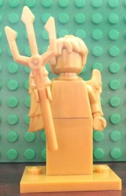 Lego Minifigure Plain / Monochrome - Genuine Lego ANGEL Pearl Gold v2 - Image 1 of 2