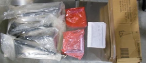 (SET OF 4) FLASH FURNITURE ADJUSTABLE SHORT LEGS (TABLETOP SOLD SEPERATELY) - Picture 1 of 2