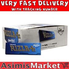 Rizla Blue Thin Rolling Papers Full Box 50 packs x 60 Sheets Regular Small Size