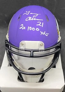 Terry Allen Minnesota Vikings Mini Helmet With 2x 1000 Yds Inscription - Picture 1 of 11