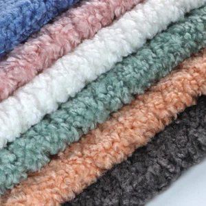 Thick Curly Sherpa Fleece Fabric Faux Fur Fluffy for Coat Doll DIY Material - Picture 1 of 19