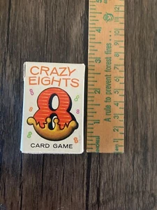 Vintage 1951 Whitman Mini Miniature Crazy Eights Card Game Complete Deck - Picture 1 of 5