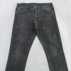 Ksubi Jeans Mens W34 L32 Black Skinny Denim Button Fly Chitch Phantom - Picture 1 of 11