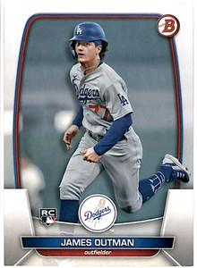 2023 Bowman JAMES OUTMAN⚡️Los Angeles Dodgers ROOKIE CARD💥💥⚾⚾
