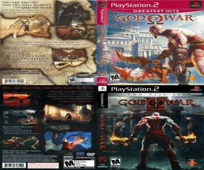 God of War Greatest Hits (2005) & God of War II (2008) Playstation 2 Like New - Image 1 of 4