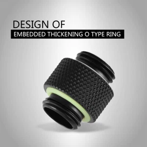 2pcs G1/4 Thread Fitting Adapter Connector For Computer Water Cooling System - Photo 1/8