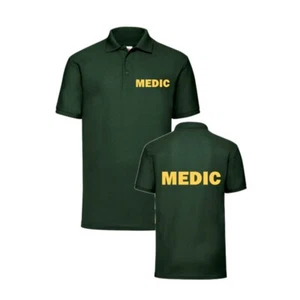 MEDIZIN POLOSHIRT ARBEITSKLEIDUNG MEDIZINISCHE ERSTE HILFE GESUNDHEIT KRANKENHAUS TOP UNISEX - Bild 1 von 4