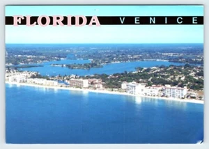Aerial View Venice Florida Vintage 4x6 Postcard 5DB-7 - Picture 1 of 2
