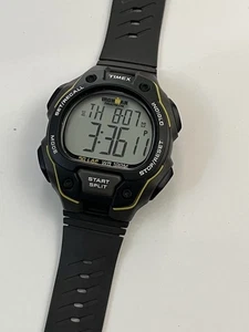 Timex Ironman Triathlon Digital Watch Black Band WR 100M 30 Lap (New Battery) - Imagen 1 de 6