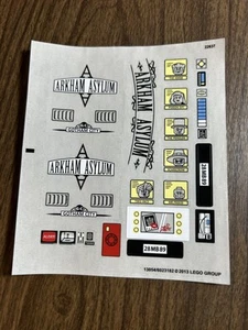 LEGO 10937 New sticker sheet ARKHAM ASYLUM 13054/6023182 - Picture 1 of 1