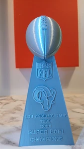 Trofeo Lombardi LOs Angeles Rams, grande 10 pulgadas de alto - Imagen 1 de 5