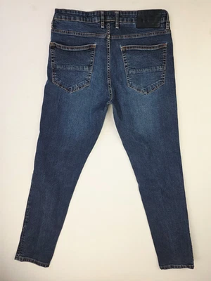 Ben Sherman Size 33X32 Slim Straight Stretch Fit Mens Blue Denim Logo Tag Jeans - Image 1 of 4