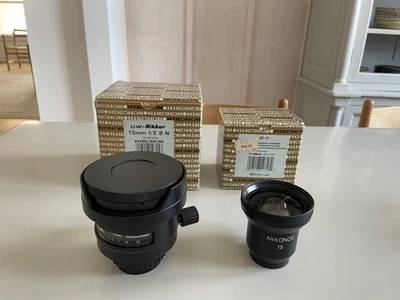 MINT with BOX  Nikon UW Nikkor 15mm f/2.8 Lens Nikonos + NEW DF-11 Viewfinder - Image 1 of 4