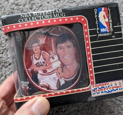 复古 罕见 全新 Nib 1993 体育印象 咖啡杯 Nba John Paxton 公牛队 — 第 1/4 张图片