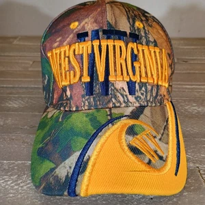 Ball Cap, WV, West Virginia, Camouflage Adjustable Embroidered Logo & Bill - Picture 1 of 6